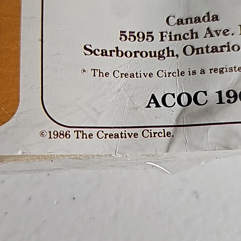 The Creative Circle Vintage Kit # 1966 Lilacs & Lace Cornucopia Sealed Kit NEW